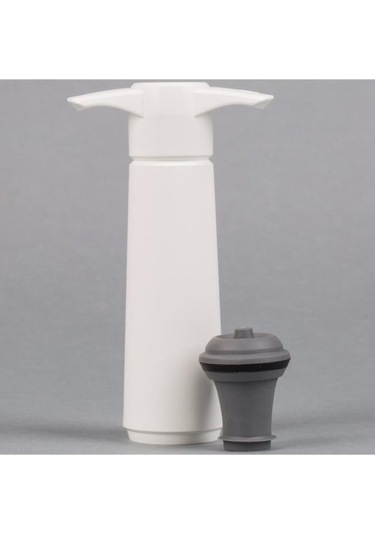 Vacu Vin Şarap Vakum Seti - 1 Pompa 1 Tıpa / Beyaz Çok Renkli