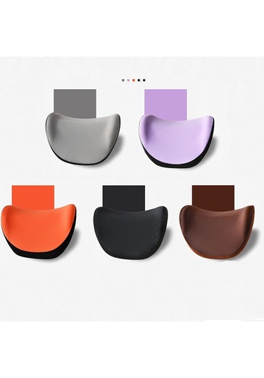 Sones Araba Hafızalı Köpük Boyun Yastığı Araba Boyun Desteği İpek Yastık Araba Koltuğu Servikal Yastık, Stil: Bel Pedi Gri