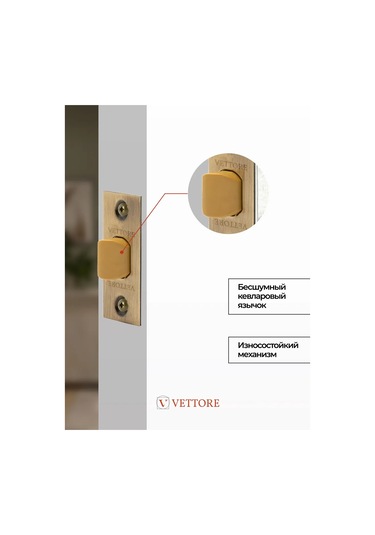 Vettore Plastik Bronz İç Oda Kapı Mandalı 43944162