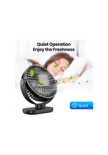 Boatshop1 Mor Topk Kişisel Usb Klipsli Masa Fanı Fırçasız Motor Sessiz Güçlü Hava Akışı Taşınabilir Mini Fan