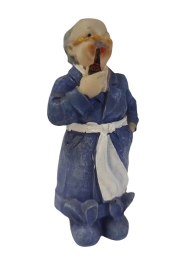 Pipo İçen Dede Biblo 12 Cm Polyester