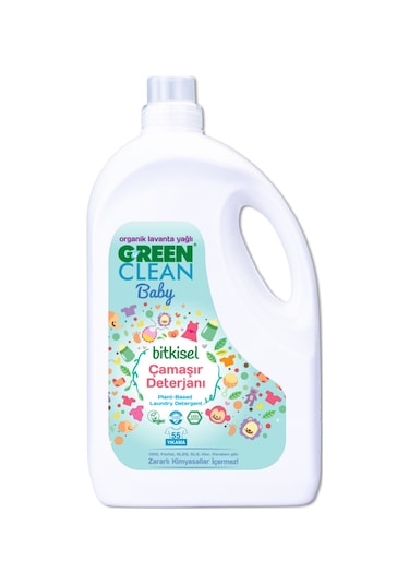 U Green Clean Baby Organik Lavanta Yağlı Bitkisel Çamaşır Deterjanı 2 x 2750 ML