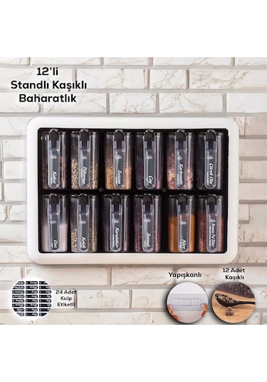 Violet 12 Li Baharatlık Set Çok Renkli