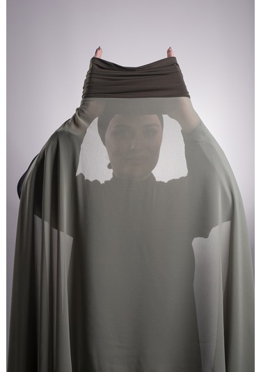 Su Yeşili Pratik Hazır Geçmeli Şal Şifon Boru Boneli 3001_32