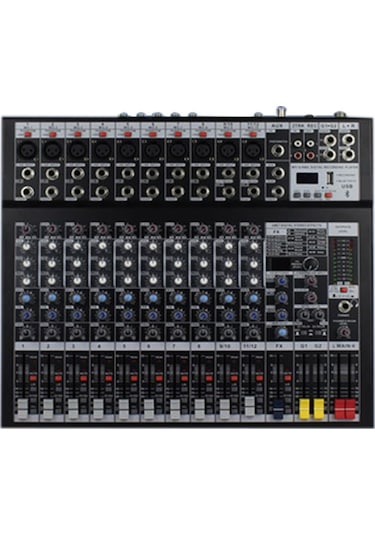 Biema Mx-12T 10 Kanal Profesyonel Efektli Deck Mixer