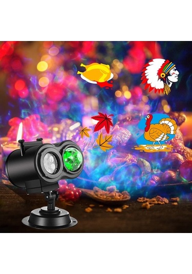 Prestigegoods Noel Tatili Işıkları Projektör 2'si 1 Arada Okyanus Lmh00053 Siyah