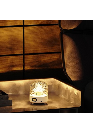 Xindoker 16 Renkli Dinamik Su Dalga Işığı İle Bluetooth Hoparlör, Led Ambiyans Lambası, Şarj Edilebilir Pil, Dokunmatik Ve Uzaktan Kumanda Kontrolü