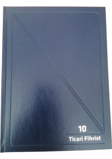 Fihrist Ticari 10'lu 20x28 Lacivert Cilt Bezli 1 Adet Artlantis T