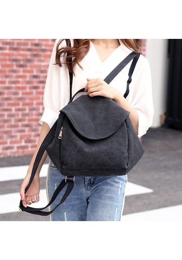 Lebıhmurah Wbp1533 Basit Stil Sırt Çantası Kadın Sırt Çantası Eğlence Öğrenci Sırt Çantası Siyah Kırmızı