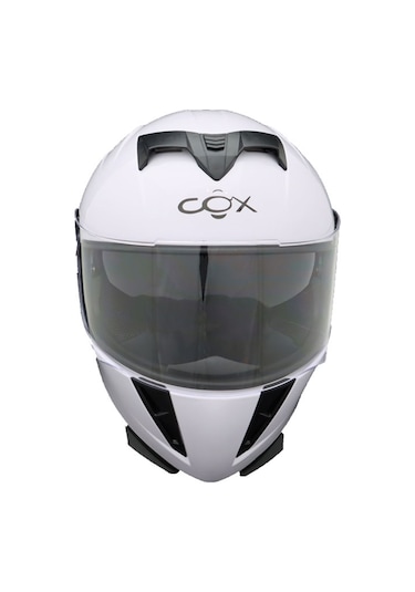 Cox SR-F Kapalı Motosiklet Kaskı Beyaz