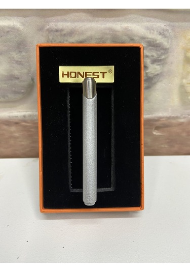 Honest Marka Gümüş Gri Kırmızı Yanmalı İnce Model Gazlı