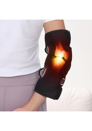 Pazly Usb Güçlü Isıtma Dirsek Masaj Aleti Taşınabilir Kablosuz Eklem Rahatlatıcı Sıcaklık Uniseks Babalar Günü Hediyesi Altın Altın