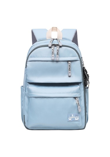 Kore Tarzı Şık Ve Fonksiyonel Büyük Kapasiteli Kız Öğrenci Sırt Çantası, Okul Ve Günlük Kullanım İçin Moda Tasarım MAvi