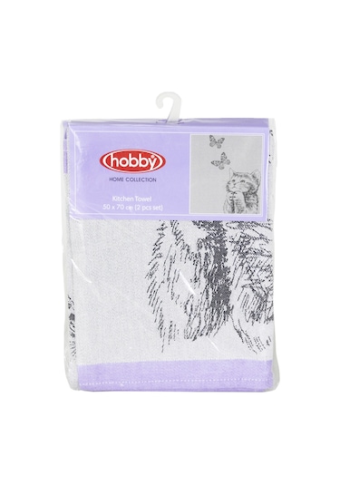 Hobby Nelly Kurulama Bezi 2'li 50 x 70 Mor