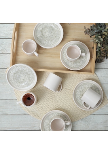 Keramika Groundlace Nordic Kahve Takımı 12 Parça 6 Kişilik 21501