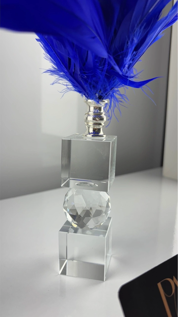 Kristal Kartal Tüy Dekoratif Obje Biblo Süs Eşya Salon Aksesuar Sehpa Masa Konsol Ofis Salon Dekor