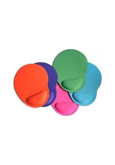 Ebitda 2 Adet Kırmızı Bez Jel Bilek Dinlendirme Mouse Pad, Masa Altlığı Ve Fincan Altlığı İçin Uygun Kırmızı