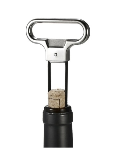 Ulzyvf Paslanmaz Çelik Şarap Açacağı - Kırık Mantar Çıkarma Aleti, Taşınabilir Ve Pratik Siyah, Küçük Tasarım Siyah