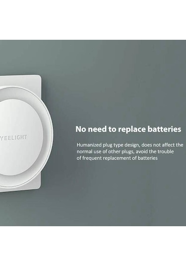 Xıaomı Yeelight Led Gece Lambası İnsan Vücudu Işık Sensörü İle Acil Durum Lambası Akıllı Kapalı Yatak Odası Aydınlatması İçin Us Plug Diğer