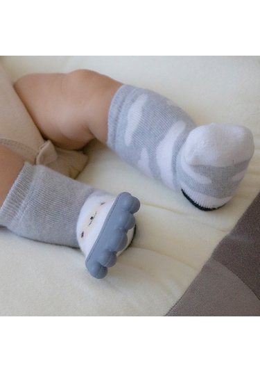 Ilkebebe Babyjem Diş Kaşıyıcılı Havlu Bebek Çorabı 652