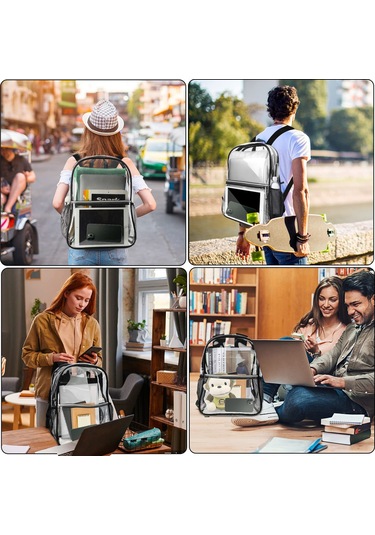 Skycity Tpu50 Şeffaf Sırt Çantası: Dayanıklı, Çok Amaçlı Ve Geniş Kapasiteli Seyahat Ve Günlük Kullanım İçin İdeal Çok Renkli