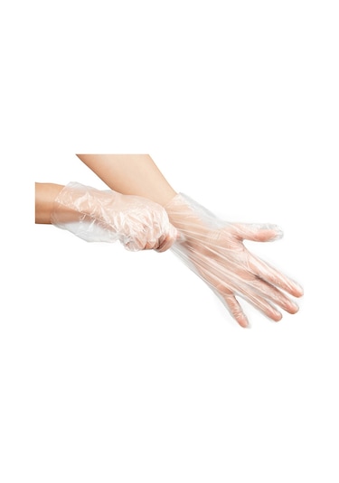 Hışır Şeffaf Eldiven Eko - 100 Paket 1 Paket 100 Adet