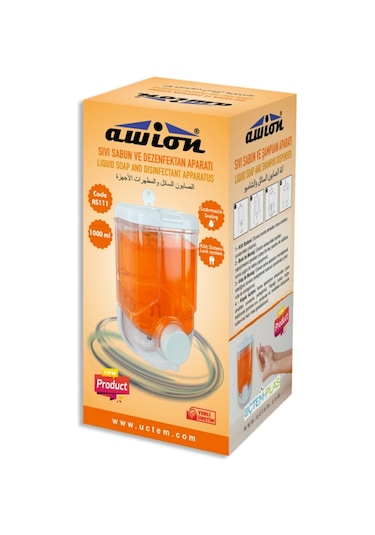 Awion Sıvı Sabunluk 1000 ML Şeffaf Beyaz