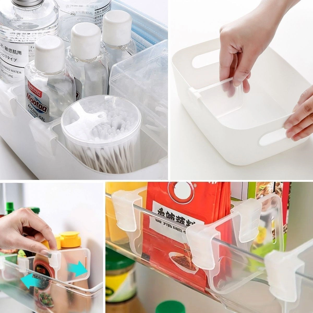 Ams Net 10'luşeffaf Buzdolabı Yan Kapı Düzenleyici Buzdolabı Dolap İçi Bölümleyici Aparatlar ŞEFFAF