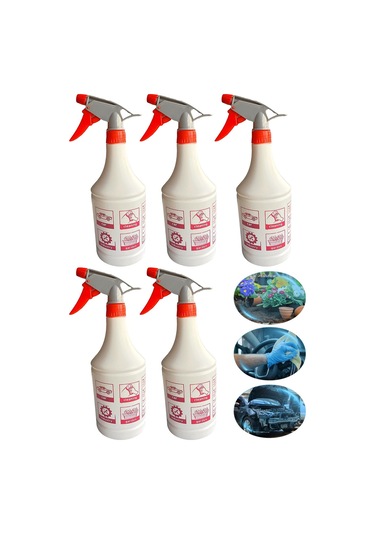 Çok Fonksiyonlu Taşınabilir Boş 1Lt  Boş Sprey Şişesi (5adet)