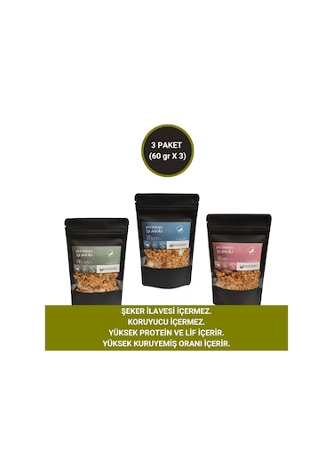 Pecan, Coco, Berry Granola 60 Gr X 3