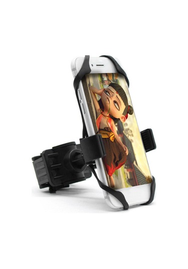 Mufunye Kırmızı Bisiklet Telefon Tutucu - 360 Derece Döner, Dayanıklı Abs Malzeme, Güvenli Sabitleme, Motor/scooter Uyumlu Kırmızı