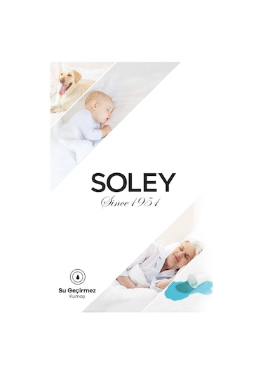 Soley Sıvı Geçirmez Fited Pamuklu Alez Tek Çift Kişilik Yatak Koruyucu Beyaz