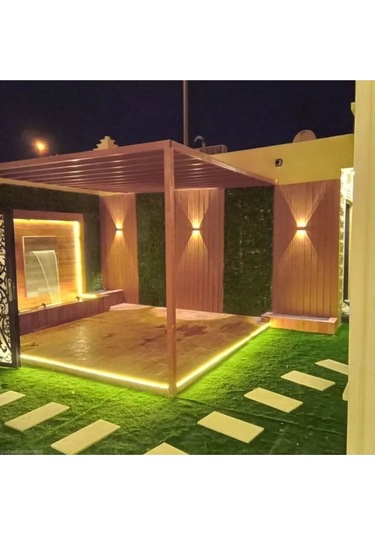 4 Watt Amber Işık Ledli Dekoratif Işık Süzmeli İç Ve Dış Mekan Aplik, Modern Armatür, Şık Armatür Siyah