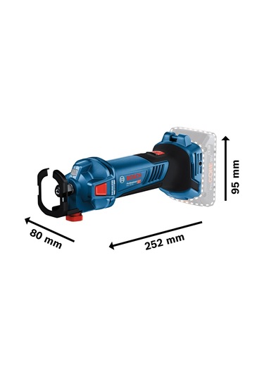 Bosch Gcu 18v-30 Akülü Freze / Kuru Levha Kesme Makinesi 4 Amper Bez Çantalı