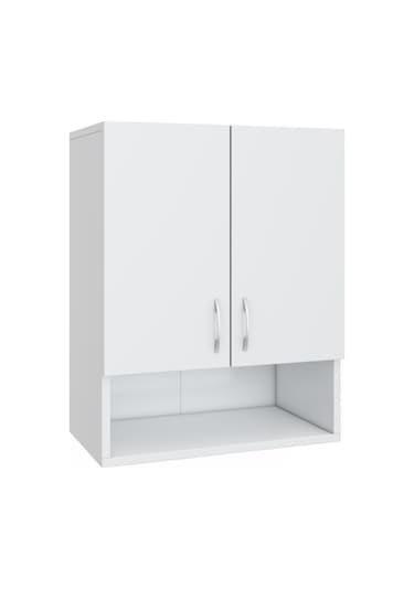 Çok Amaçlı Banyo Duvar Dolabı Kiler Dolabı Mdf Beyaz
