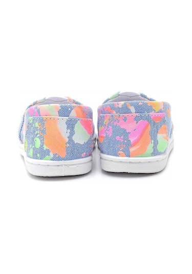 Çocuk Keten Babet Ayakkabı Mavi-f-486 Mavi