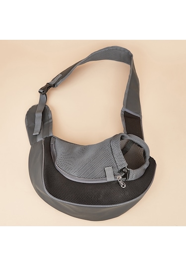 Cbtx Evcil Hayvan Çantası Genişletilmiş Omuz Askısı Nefes Alabilen Messenger Kedi Çantası, Boyut: Büyük Siyah