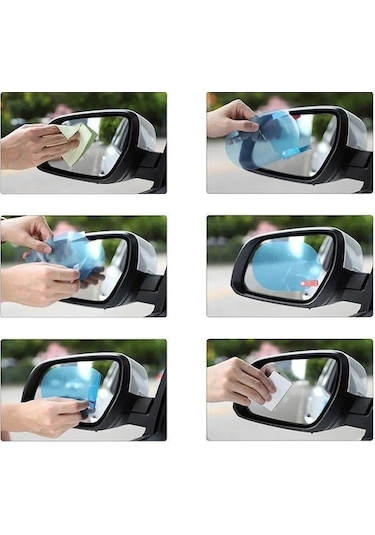 Peugeot Partner İle Uyumlu Dış Ayna Buğu Önleyici Ve Yağmur Tutmaz Kaydırıcı Film