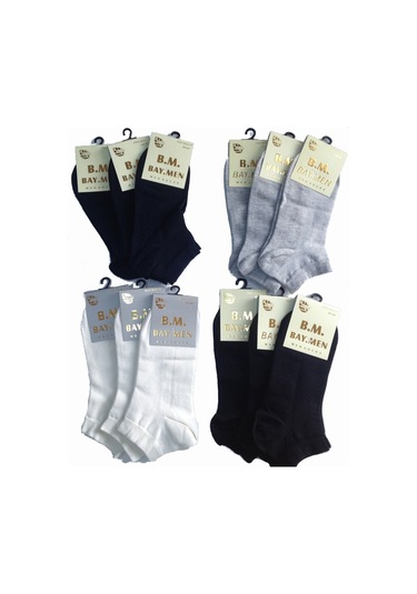 Menmod Baymen 3 Adet Patik Pamuklu Erkek Çorabı
