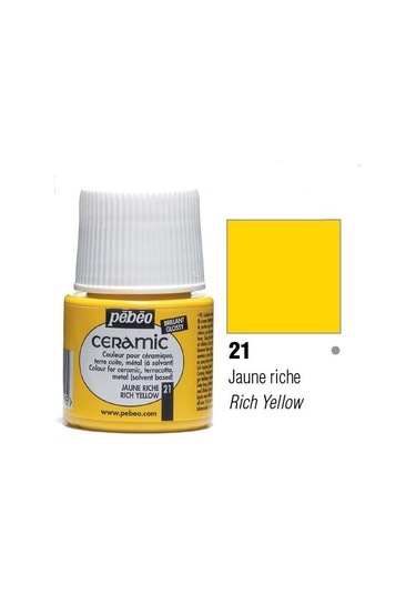 Pebeo Seramik Boyası Rich Yellow 021