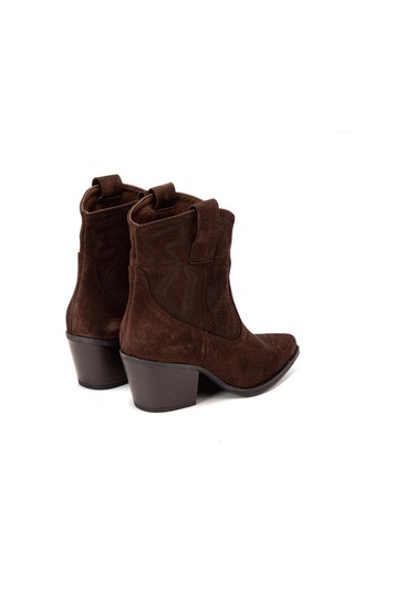 Marrone Bot Kadın 25k8589xs Vergelio Suede Marrone