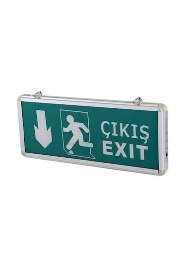 Cata CT-9167 3w Exit Çıkış Levhası Ledli Aşağı 3 Saat Şarjlı