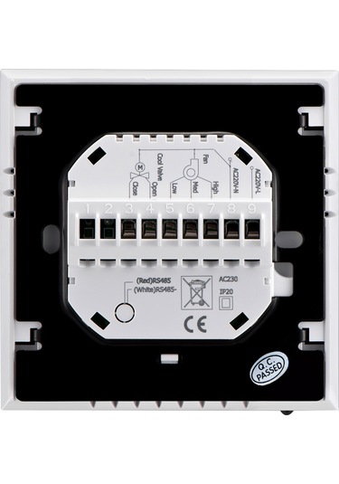 Leezsing BAC-3000AL İki Borulu Akıllı Dijital Oda Sıcaklık Kontrol Termostatı Beyaz