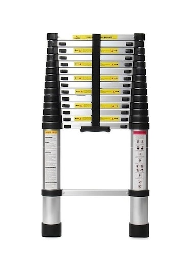 Ebax 3,8 Mt 13 Basamaklı Uzayan Alüminyum Teleskopik Merdiven