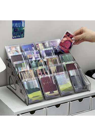 Suntek Akrilik Oje Sergileme Rafı Makyaj Tutucu Şeffaf 7-kat