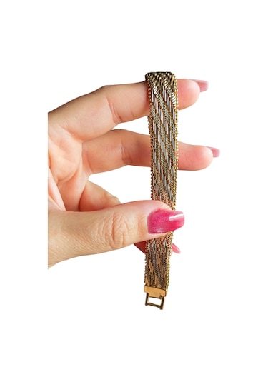 14k Gold Renkli Vip Seri Hasır Bileklik Gold