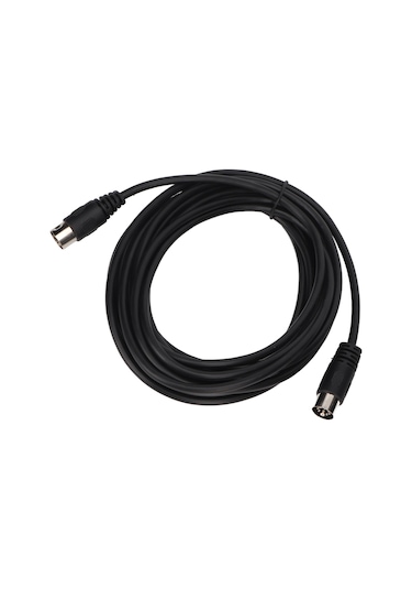 Springsun 5m Dın 8pin Erkek-erkek Bağlantı Kablosu - Çift Koruma, Saçma Sızma Reduksiyonu, Net Sinyal Aktarımı, Pvc Malzeme