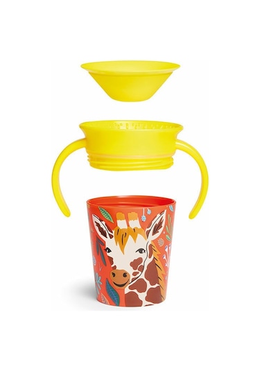 Munchkin Mucize 360° Wildlove Alıştırma Bardağı 6 Ay+ 177 ML Zür Çok Renkli