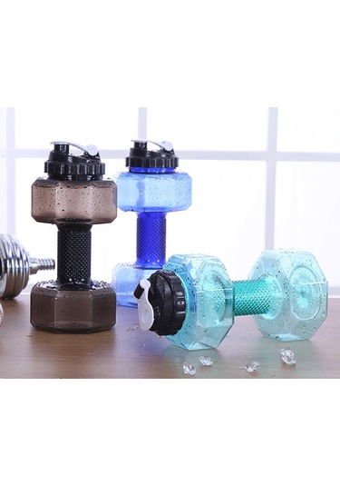 Suntek Fitness Halter Ağırlığı Güçlü Su İçecekleri Şişesi 2200ml-siyah