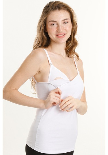 Hamile Emzirme Atleti Kaplı Beyaz